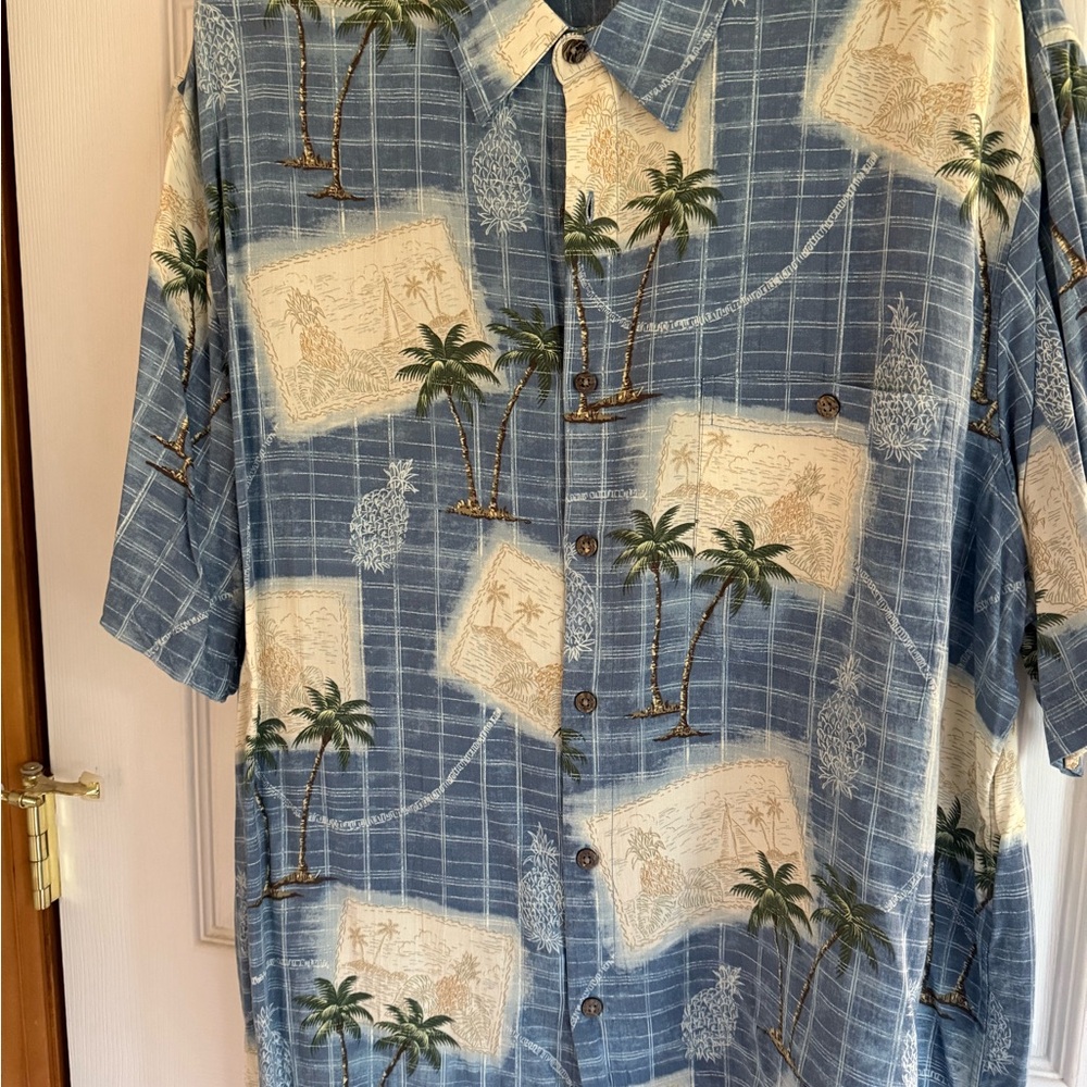 Island Vibes Blue Men's Shirt
